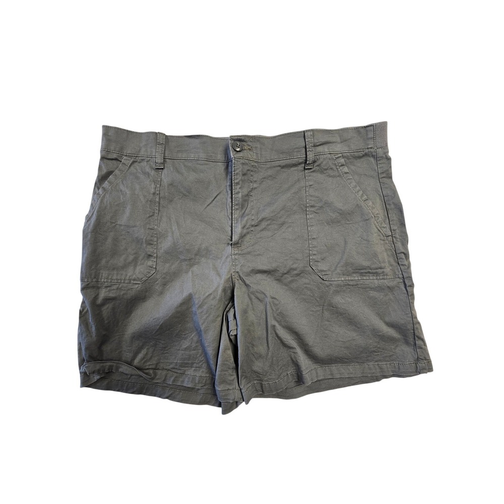 Lee Mens Olive Green Cargo Utility Shorts Elastic Waist‎ Size 40